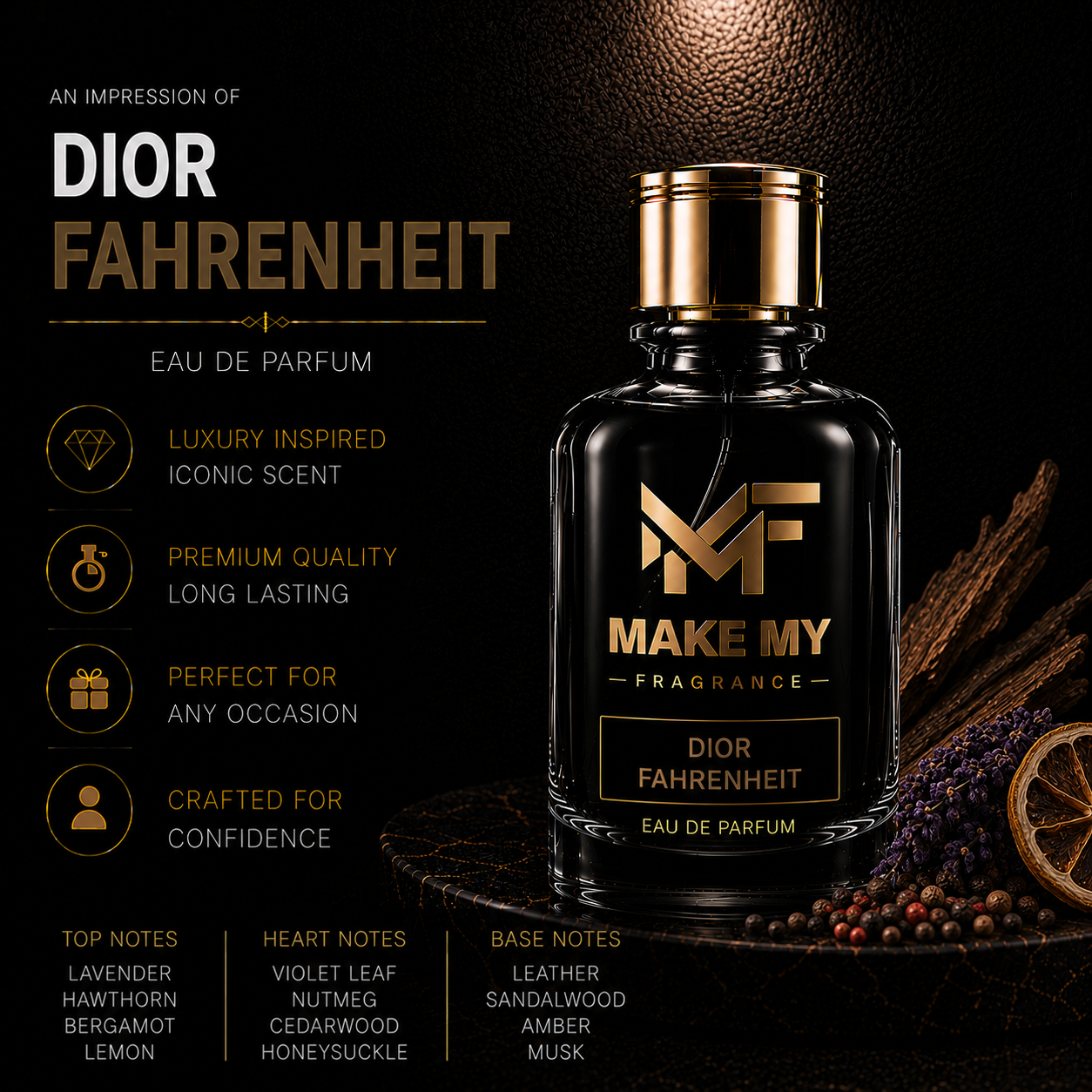 Impression of Dior Fahrenheit