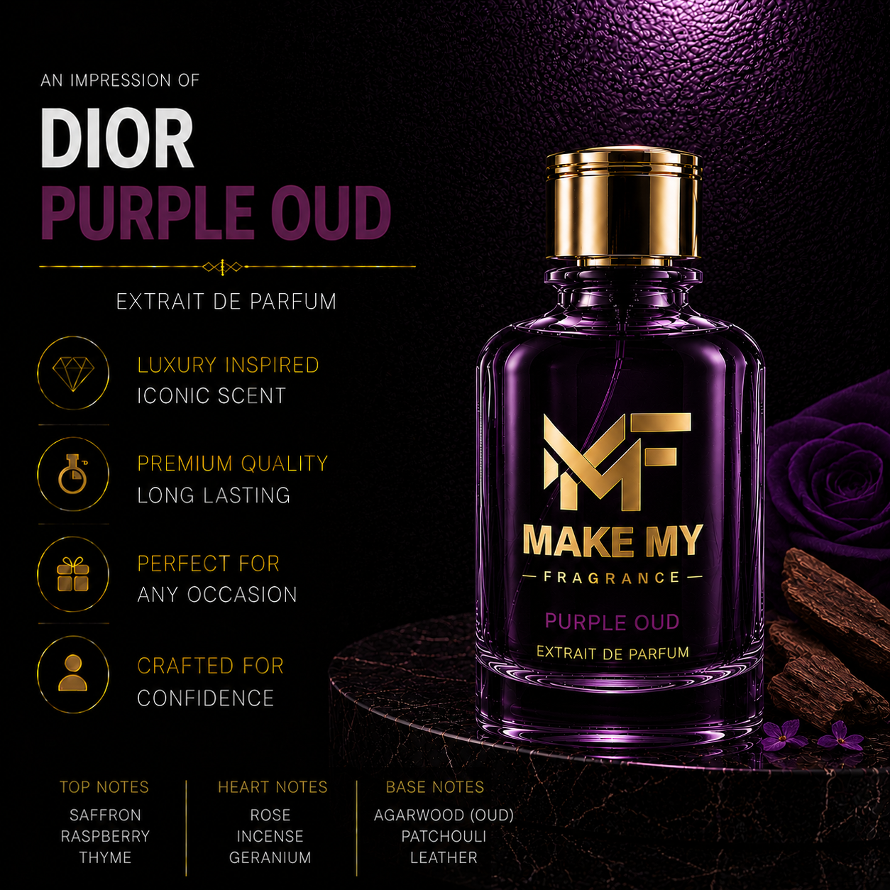 Impression of Dior Purple Oud