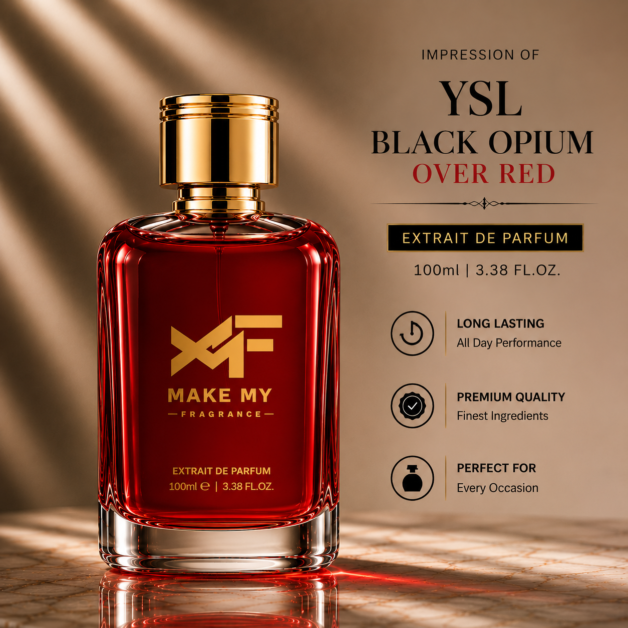 Impression of YSL Black Opium Over Red